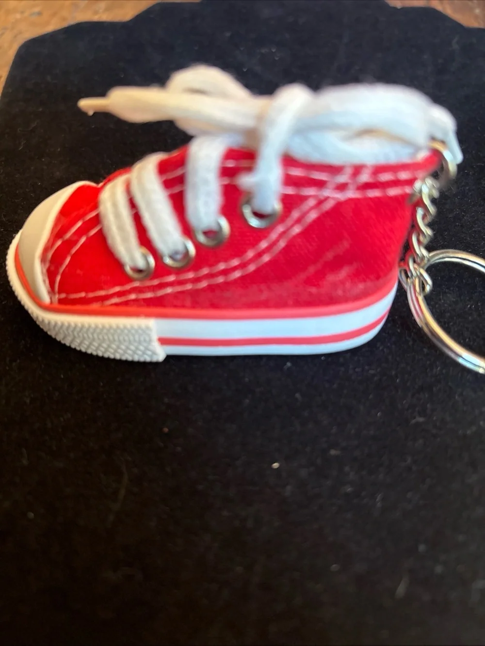 Red Mini Sneaker Keychain 3” shoe length